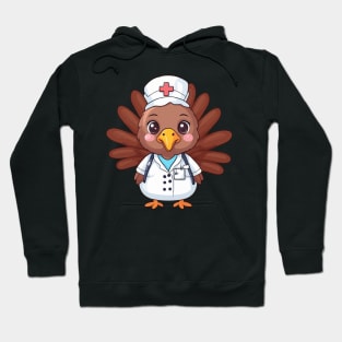 Festive Nurse Turkey Hoodie